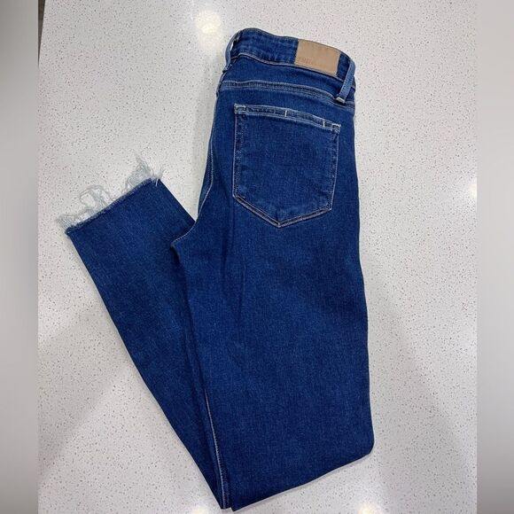 Paige Anthropologie Verdugo Ankle Skinny Raw Hem Jeans Size 27 - Picture 12 of 14